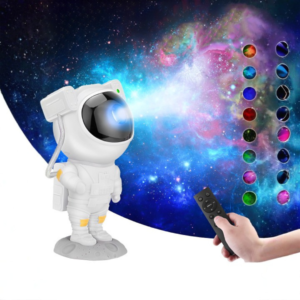 Astronaut Galaxy Projector Night Light – 360° Rotating Nebula Star Projector with Remote Control, Timer & Adjustable Head – Space Lamp for Kids’ Bedroom, Gifts, Gaming Room, Home & Décor